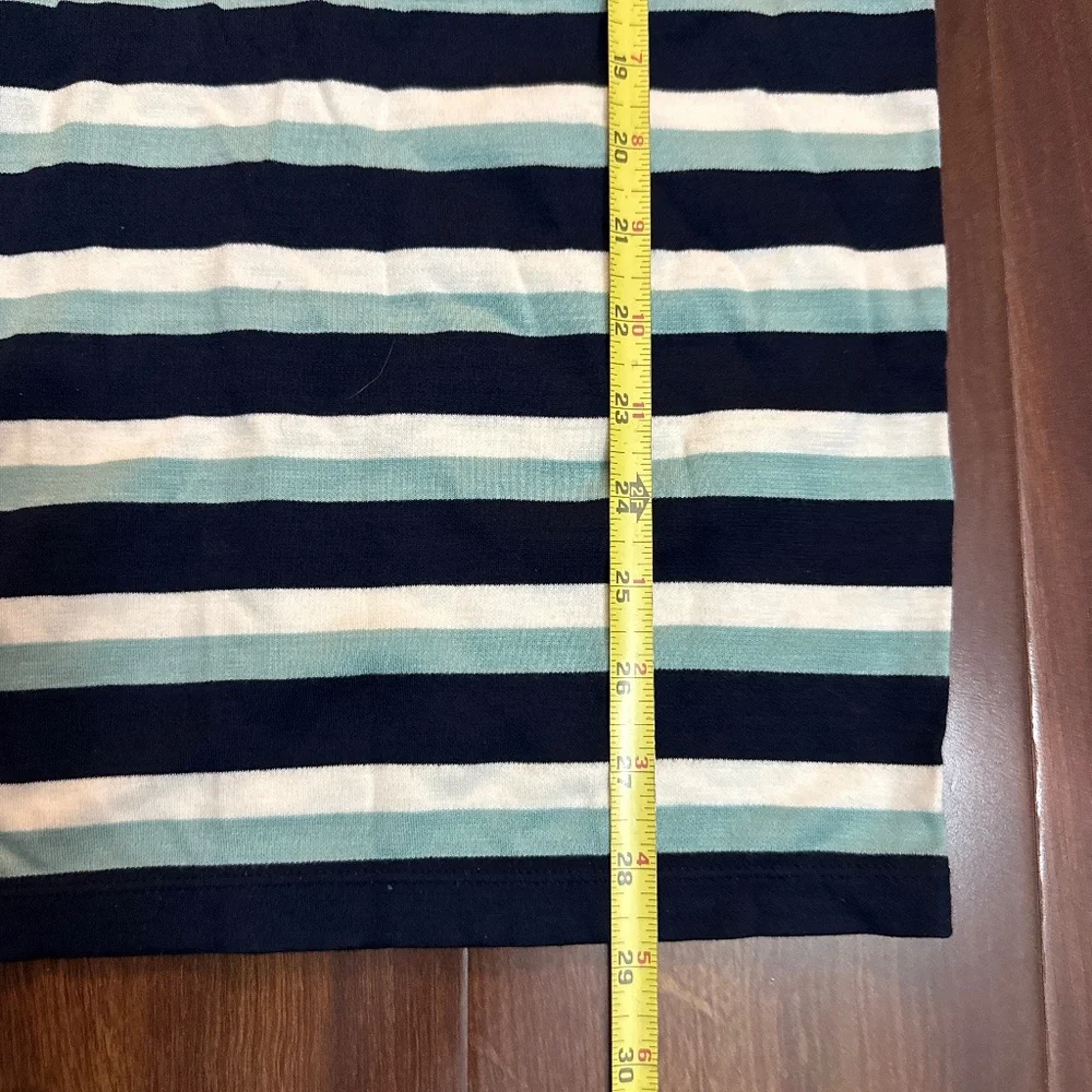 MAX STUDIO Striped Midi Skirt Size Medium